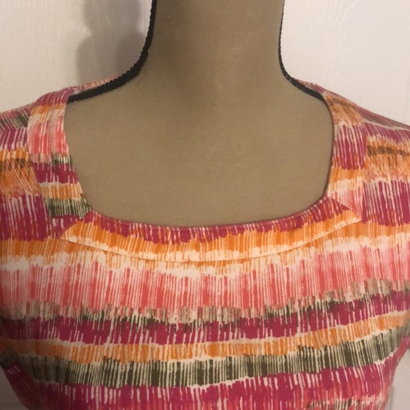 Kim Rogers Multicolored Striped T-Shirt Size Large - Picture 6 of 11